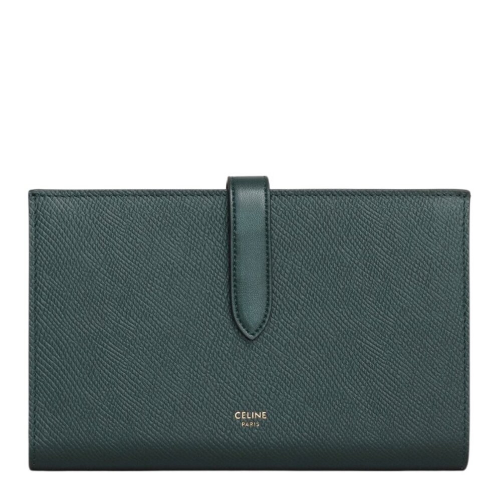 Celine Green Leather Continental Wallet